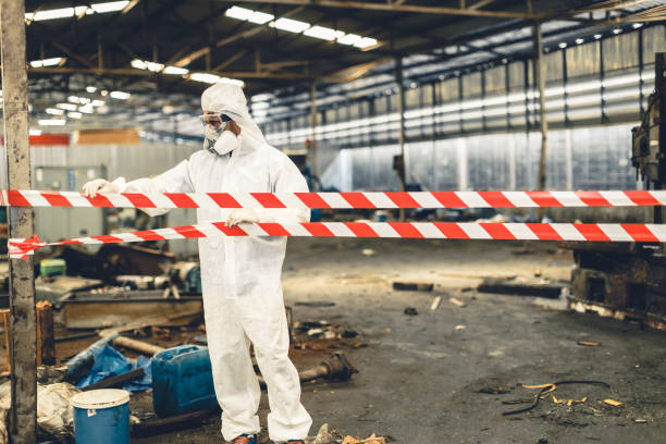 Professional Drug Lab Cleanup technician working in College Corner, OH